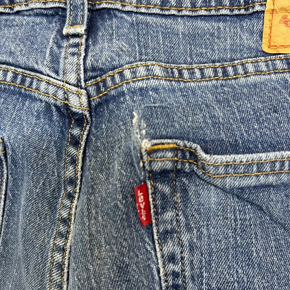 Levi's 505 Jeans Men's Blue Denim Straight Pockets Classic Zip Fly 34X31 - Flaws